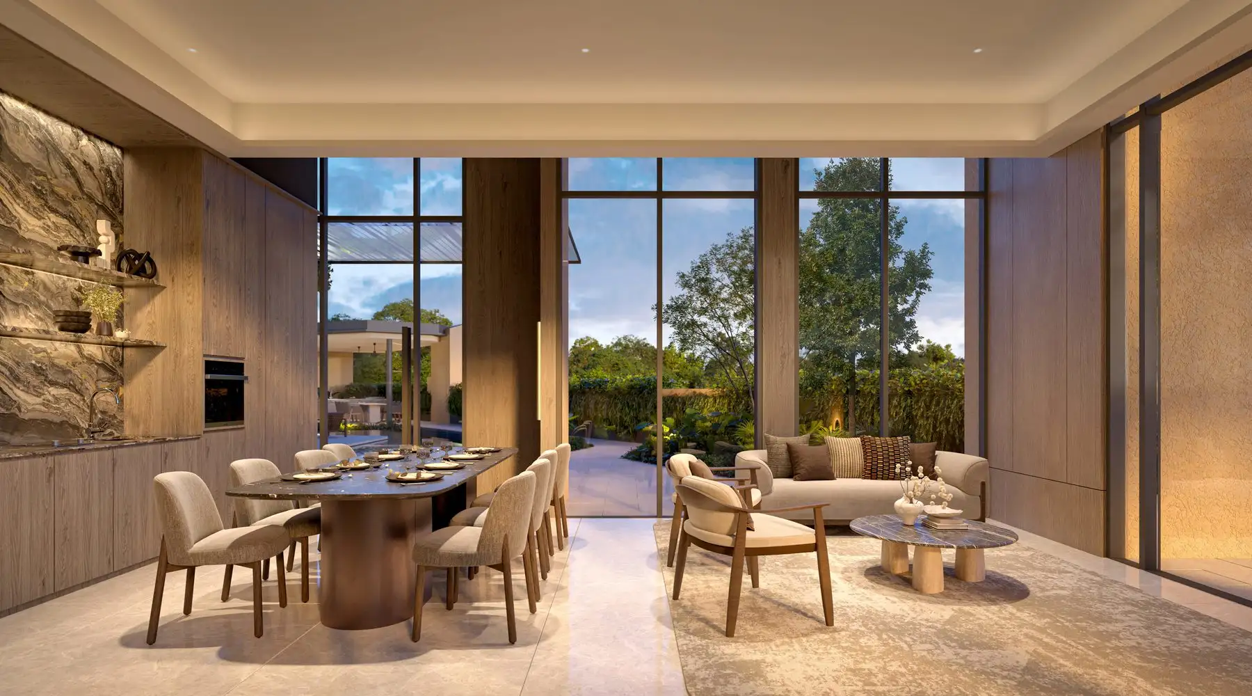 The dining room on the third floor