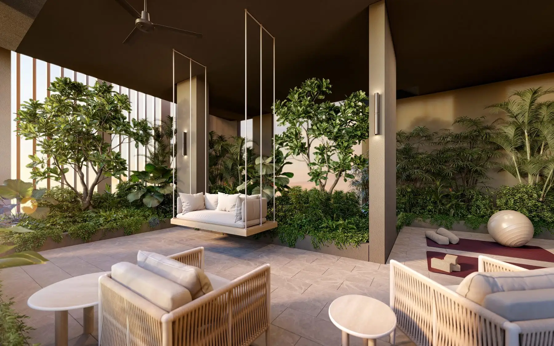 The retreat lounge on the 17th floor